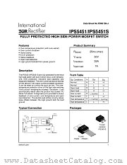 IPS54511 datasheet pdf International Rectifier