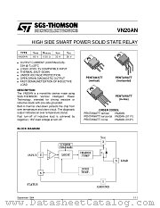 VN20AN datasheet pdf ST Microelectronics