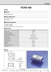 VCXO-199 datasheet pdf Kyocera Kinseki Corporation