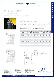 U1160 datasheet pdf PerkinElmer Optoelectronics