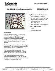 TGA9070 datasheet pdf TriQuint Semiconductor