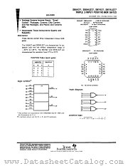 SN5427W datasheet pdf Texas Instruments