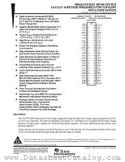 SN54ALVTH16374 datasheet pdf Texas Instruments