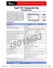 RI-I02-112B datasheet pdf Texas Instruments