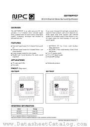 QS7785 datasheet pdf Nippon Precision Circuits Inc