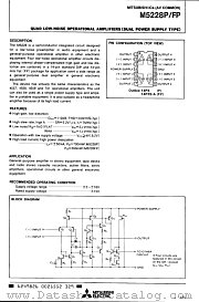 M5228P datasheet pdf Mitsubishi Electric Corporation