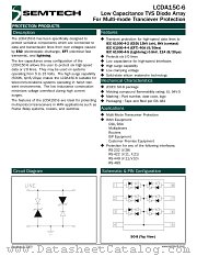 LCDA15C-6TE datasheet pdf Semtech