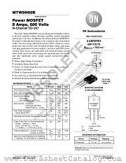 MTW8N60E datasheet pdf ON Semiconductor