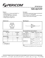 PI74STX2G14 datasheet pdf Pericom Technology