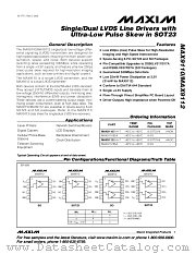MAX9112EKA-T datasheet pdf MAXIM - Dallas Semiconductor