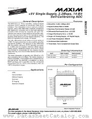MAX1201CMH datasheet pdf MAXIM - Dallas Semiconductor