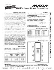 MAX2460EAI datasheet pdf MAXIM - Dallas Semiconductor