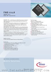 PMB6258 datasheet pdf Infineon