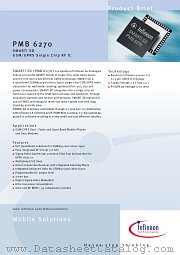 PMB6270 datasheet pdf Infineon