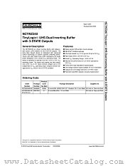 NC7WZ240L8X(PRELIMINARY) datasheet pdf Fairchild Semiconductor