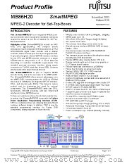 MB86H20 datasheet pdf Fujitsu Microelectronics