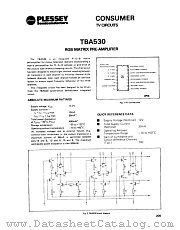 TBA530 datasheet pdf GEC Plessey Semiconductors