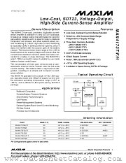 MAX4173TESA datasheet pdf MAXIM - Dallas Semiconductor