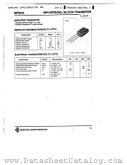 MPSA10 datasheet pdf Samsung Electronic