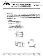 UPB553AC datasheet pdf NEC