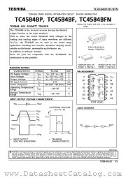 TC4584 datasheet pdf TOSHIBA