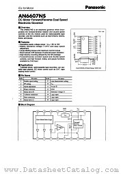 AN6607NS datasheet pdf Panasonic