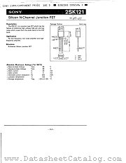 2SK121 datasheet pdf SONY