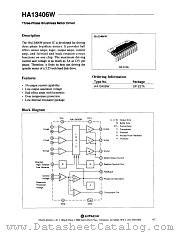 HA13406W datasheet pdf Hitachi Semiconductor