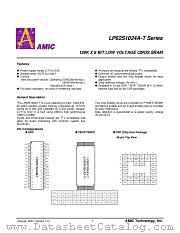 LP62S1024AU-70LLT datasheet pdf AMIC Technology