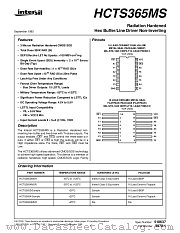 HCTS365KMSR datasheet pdf Intersil
