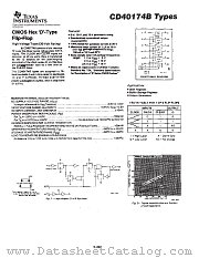 CD40174 datasheet pdf Texas Instruments