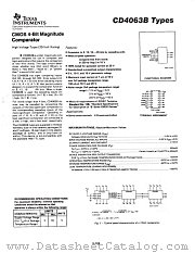 CD4063 datasheet pdf Texas Instruments