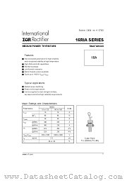 16RIA datasheet pdf International Rectifier