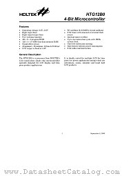 HTG12B0 datasheet pdf Holtek Semiconductor
