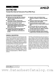 AM79C100JC datasheet pdf Advanced Micro Devices