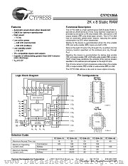CY7C128A-20LMB datasheet pdf Cypress