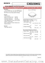 CXD2306 datasheet pdf SONY