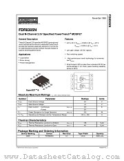 FDR8305 datasheet pdf Fairchild Semiconductor