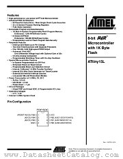 TTINY15L datasheet pdf Atmel