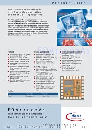 FOA11002A1 datasheet pdf Infineon