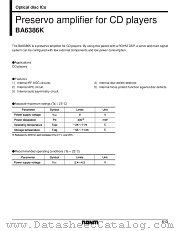 BA6386 datasheet pdf ROHM