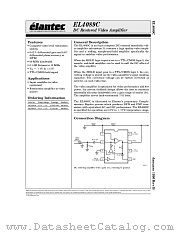EL4089 datasheet pdf Elantec Semiconductor