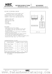 KIA6030 datasheet pdf Korea Electronics (KEC)