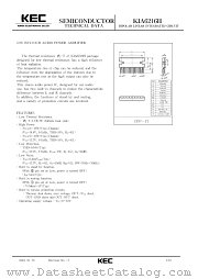 KIA6216H datasheet pdf Korea Electronics (KEC)