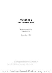 S5N8952 datasheet pdf Samsung Electronic