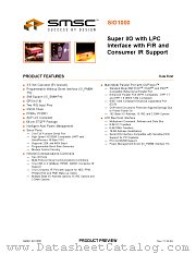 SIO1000-JN datasheet pdf SMSC Corporation