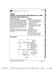 TP3076J datasheet pdf National Semiconductor