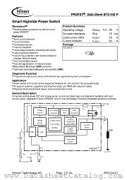 BTS443P datasheet pdf Infineon