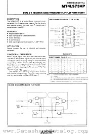 M74LS73AP datasheet pdf Mitsubishi Electric Corporation