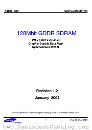 K4D261638 datasheet pdf Samsung Electronic